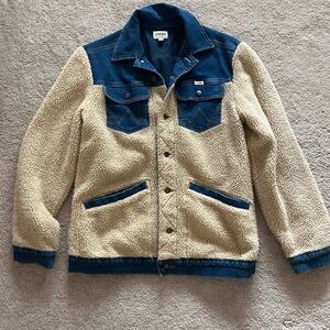 Wrangler Sherpa and denim jacket small